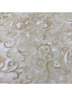 1/2 yard x 44 Beige Swirl Cotton Fabric Wilmington Prints Essentials Quilting